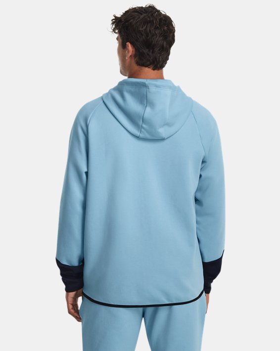 Men's UA Unstoppable Fleece Full-Zip, Blue, pdpMainDesktop image number 1